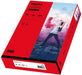 inapa Coloured Printer Paper Tecno Colours 80 g/m² A4 500 Sheets Intense Red A4 - 500 sheets 80g / m² Intense red