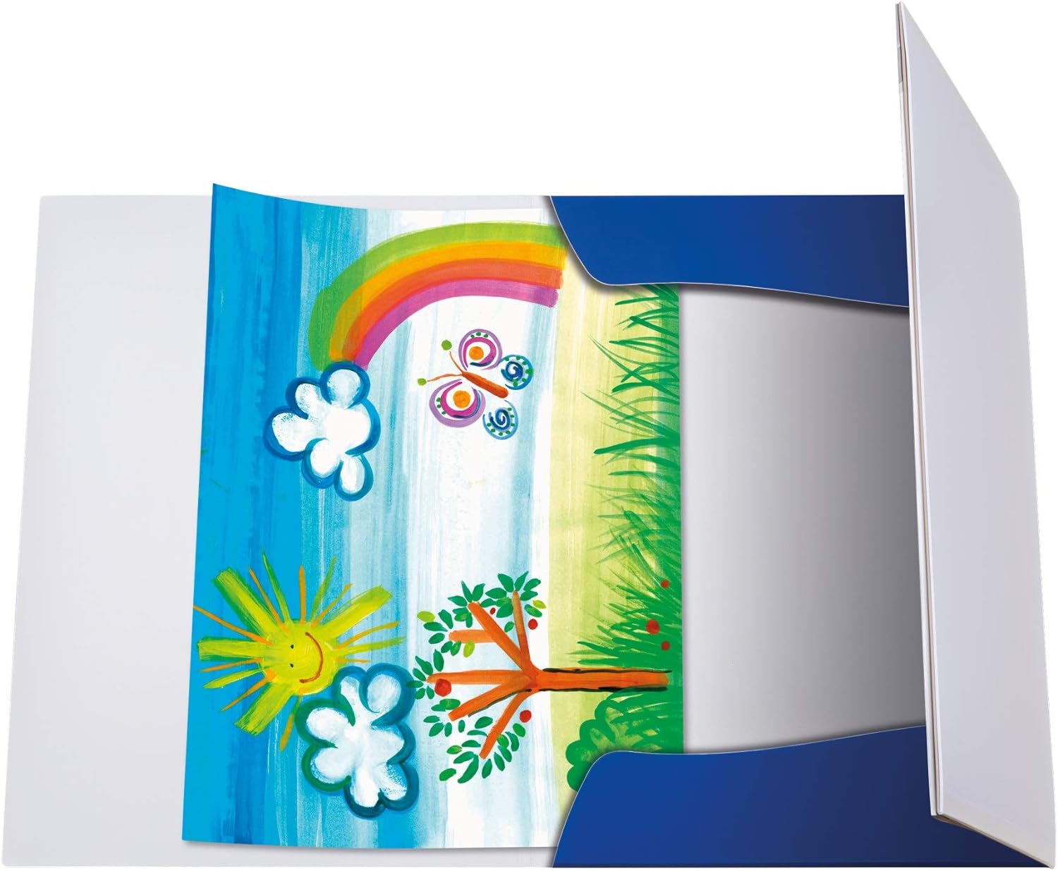 Pelikan 240406 Kombisammelmappe (Sammelmappe und Zeichenblock), A4, Motiv: Zebra, 1 Stück A4 Kombi