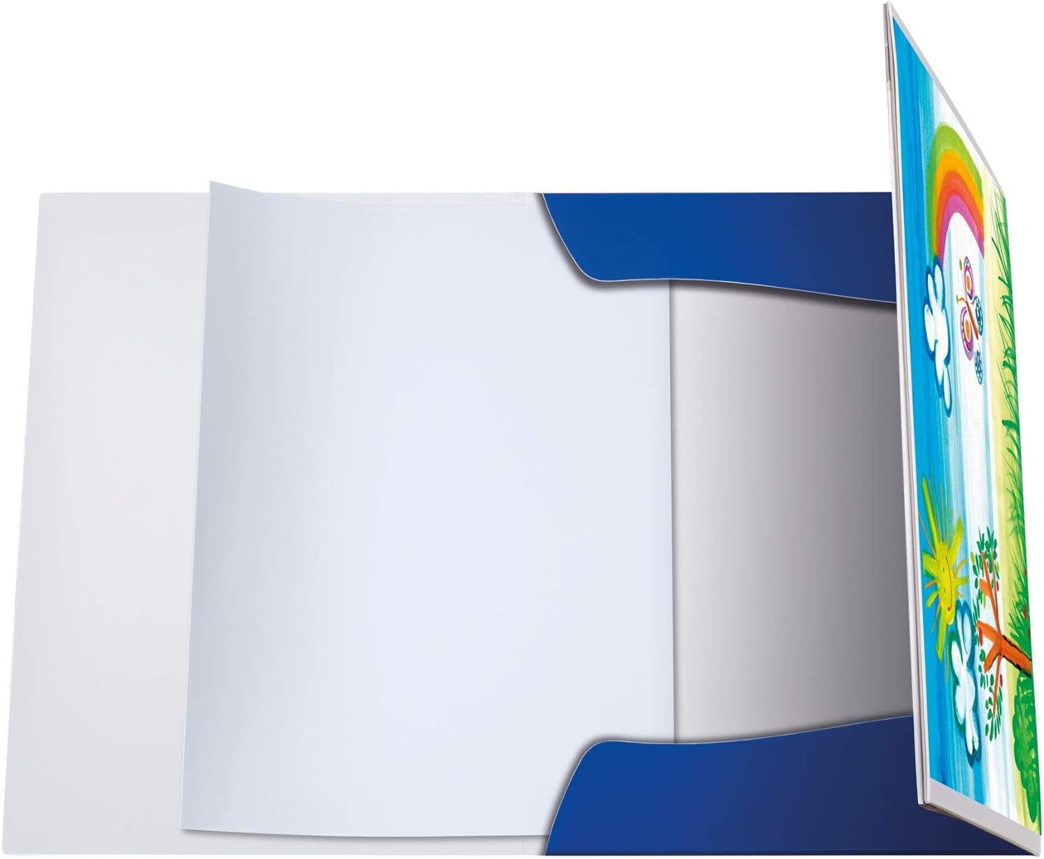 Pelikan 240406 Kombisammelmappe (Sammelmappe und Zeichenblock), A4, Motiv: Zebra, 1 Stück A4 Kombi