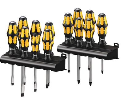 Wera Big Pack 900 Schraubendreher Set Kraftform - Schraubmeißel und Rack, 13-teilig, 05133285001 Kraftform Big Pack 900 Single