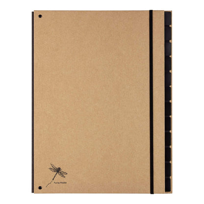 Pagna Desk Organiser Pure 12 Compartments Black Elasticated Corners Recycled Cardboard Coated with Kraft Paper 1 12 Fächer
