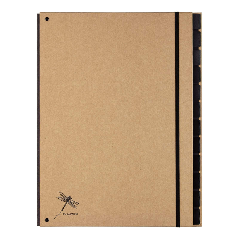 Pagna Desk Organiser Pure 12 Compartments Black Elasticated Corners Recycled Cardboard Coated with Kraft Paper 1 12 Fächer
