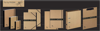 Pagna Desk Organiser Pure 12 Compartments Black Elasticated Corners Recycled Cardboard Coated with Kraft Paper 1 12 Fächer