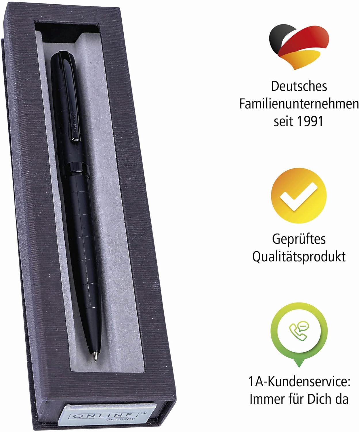 Online Eleganza Ballpen I Black I Replaceable Large Refill I Metal Biro I Ink Colour Black I Retractable I Ballpoint Pen In Gift Box 34567
