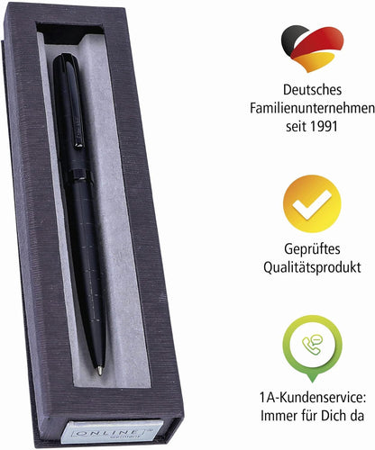 Online Eleganza Ballpen I Black I Replaceable Large Refill I Metal Biro I Ink Colour Black I Retractable I Ballpoint Pen In Gift Box 34567