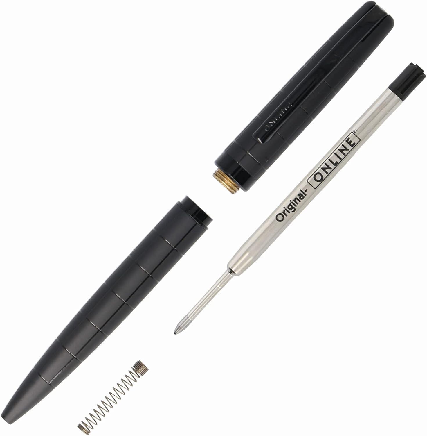 Online Eleganza Ballpen I Black I Replaceable Large Refill I Metal Biro I Ink Colour Black I Retractable I Ballpoint Pen In Gift Box 34567