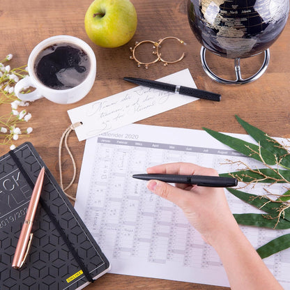 Online Eleganza Ballpen I Black I Replaceable Large Refill I Metal Biro I Ink Colour Black I Retractable I Ballpoint Pen In Gift Box 34567