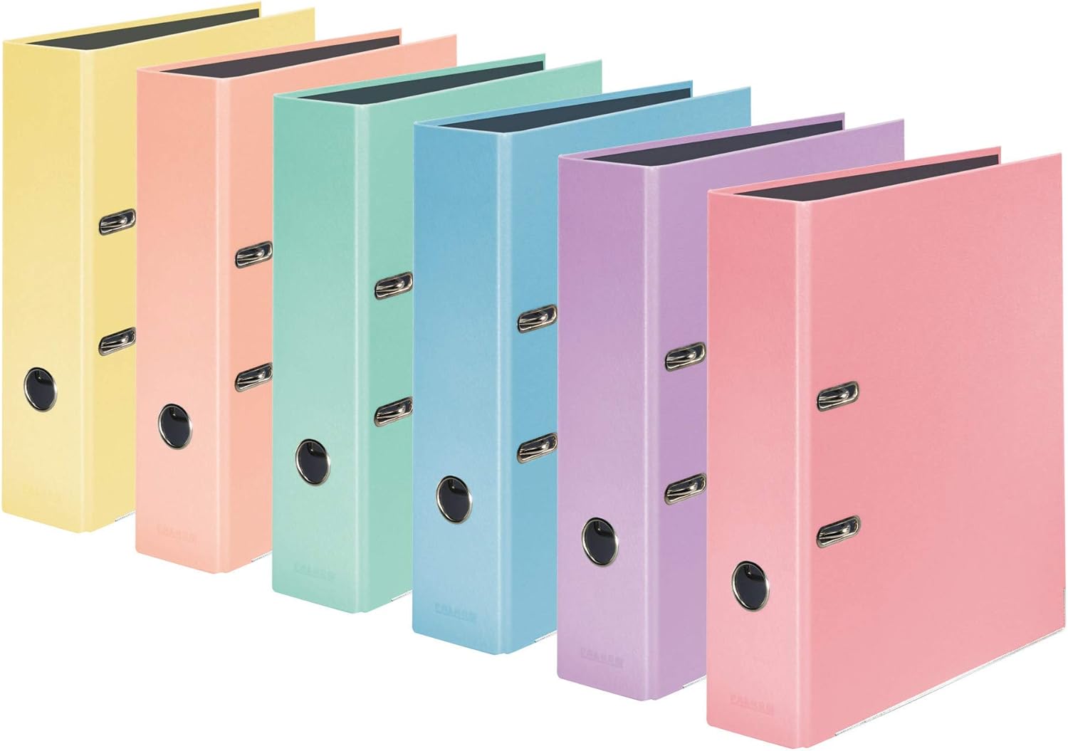 Color-Ordner 8 cm breit DIN A4 (5 Ordner, Himmelblau