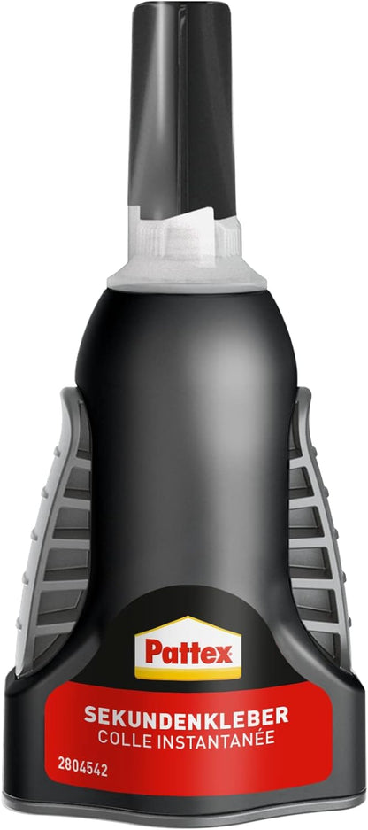 Pattex 1865942"Matic" Liquid Superglue, Black/Gold, 3 g 1 Dispenser of 3 g