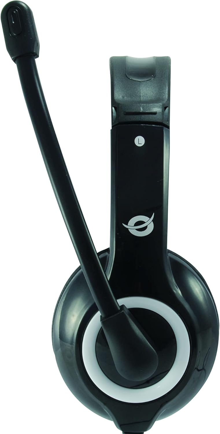 Conceptronic POLONA USB Wired Headset With Microphone - Black