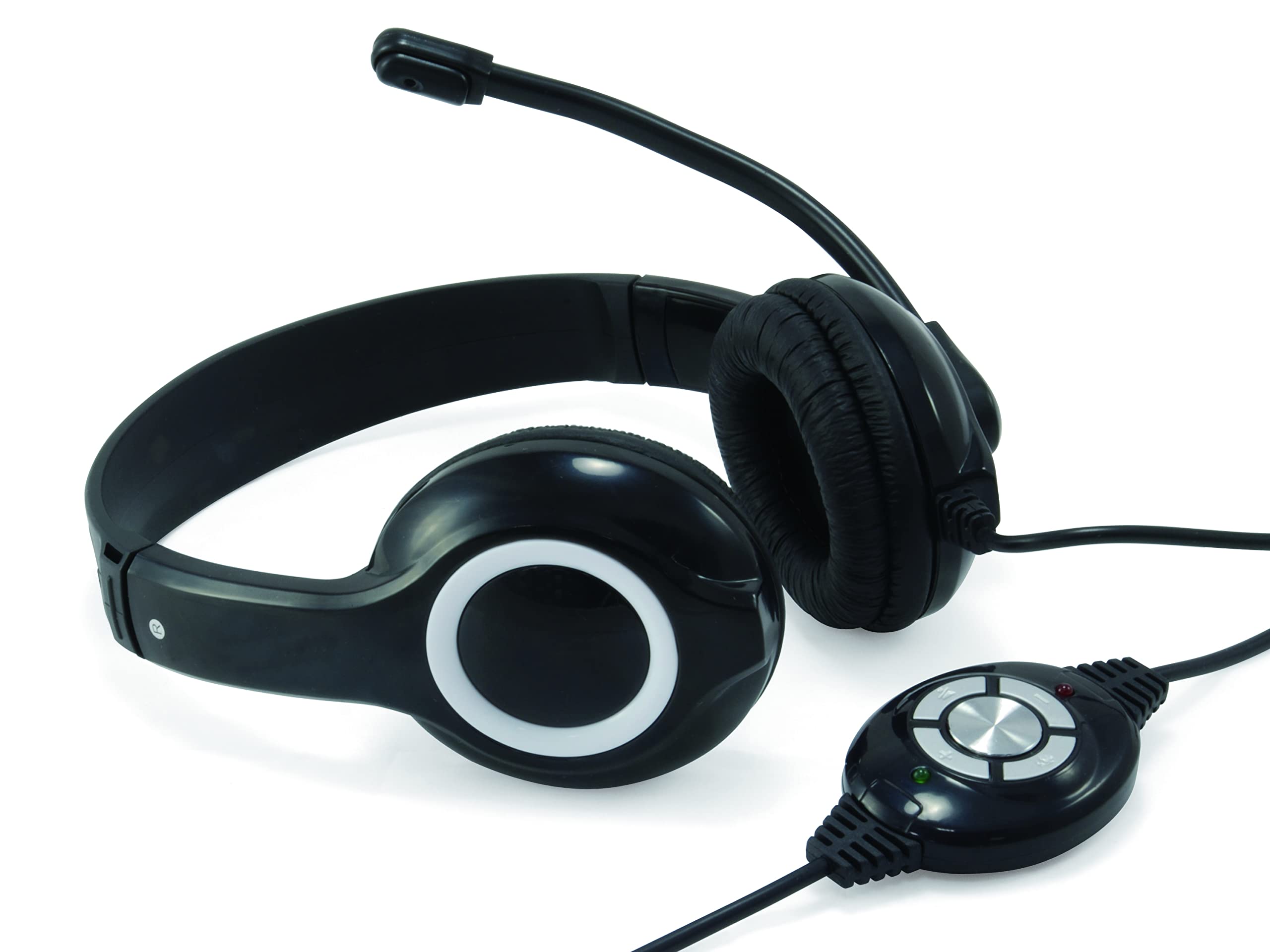 Conceptronic POLONA USB Wired Headset With Microphone - Black