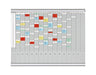FRANKEN T-card board year planner for 15 months plus index, 100.8 x 78.3 cm, 16 straps, 35 slots, PV1015 16 columns x 35 rows