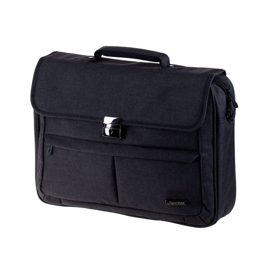 LIGHTPAK Laptoptasche MOTION Kunstfaser schwarz