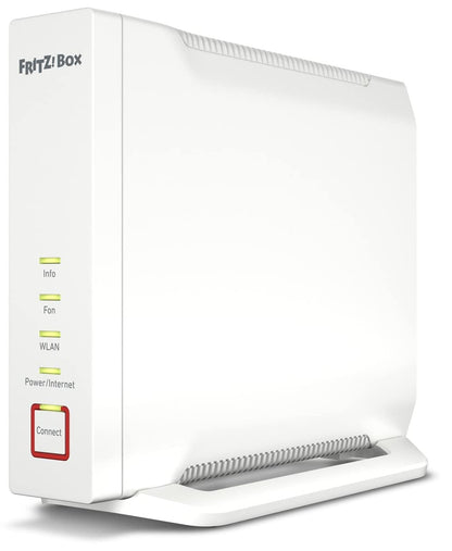 AVM FRITZ!Box 4060 (Wi-Fi 6 Mesh Router, up to 4,800 Mbps (5 GHz) & 1,200 Mbps (2.4 GHz), 3 x Gigabit LAN, DECT Base, USB 3.0, German Version Single