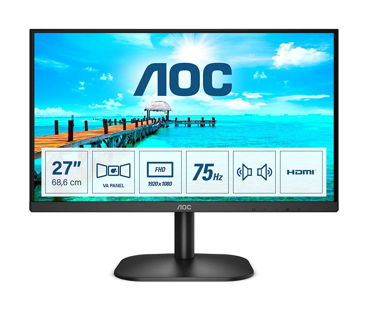 68,6cm/27 (1920x1080) AOC 27B2AM 16:9 4ms HDMI V