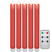 5 goobay LED-Kerzen rot