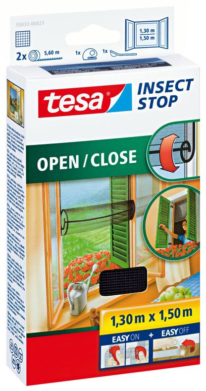 tesa Fliegengitter INSECT STOP OPEN/CLOSE anthrazi