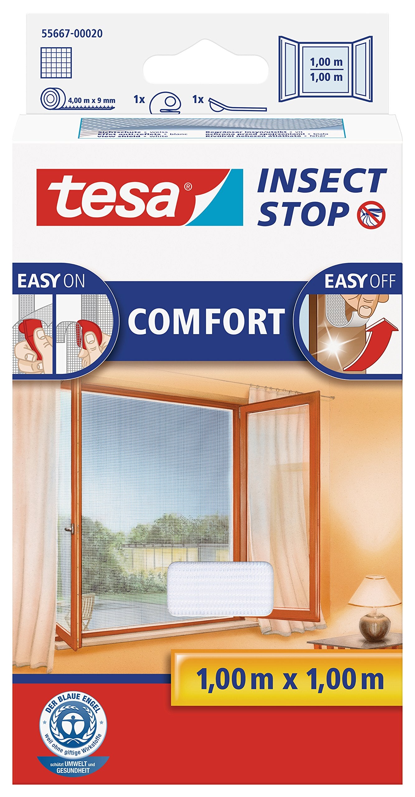 tesa Insect Stop COMFORT Fliegengitter weiB