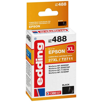 edding EDD-488 schwarz Tintenpatrone ersetzt EPSON