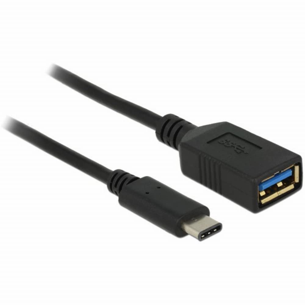 DeLOCK Adaptor Cable USB 3.1 Gen 1 USB Type C Male to USB A Female 15 cm Black