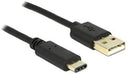 DeLOCK Cable USB 2.0 Type A to USB Type C Male 2 m Black