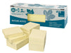 100% Recycled Sticky Notes Yellow 50 x 40 mm Blue Angel Certified 100 Sheets per Pad 12 Pads Packed in Recycled Box
