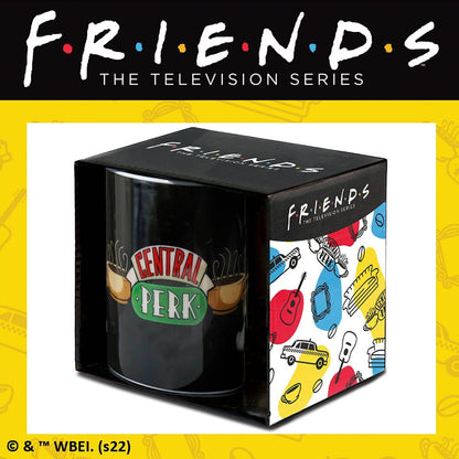 Logoshirt® Friends - Central Perk - Logo I Porcelain Coffee Mug, 300 ml I Dishwasher & Microwave Safe I In Coloured Gift Box I Licensed Original Design