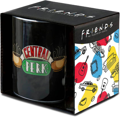 Logoshirt® Friends - Central Perk - Logo I Porcelain Coffee Mug, 300 ml I Dishwasher & Microwave Safe I In Coloured Gift Box I Licensed Original Design
