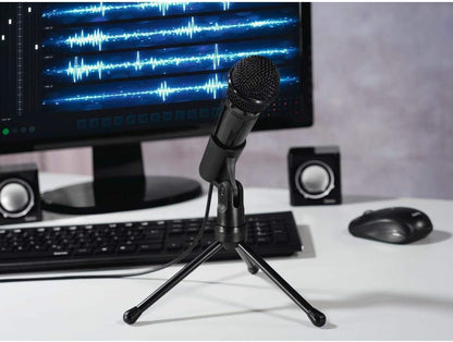 Hama MIC-935 Allround PC-Mikrofon Schwarz Kabelgebunden inkl. Stativ, 175165