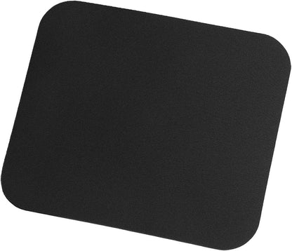 Hama Tastatur mit Kabel & LogiLink ID0096 - Mauspad 220 x 250 x 3 mm für alle Maustypen (Kugel, Optisch, Laser) mit stark haftender Unterseite für optimalen Halt, Farbe: Schwarz Bundle mit Mauspad