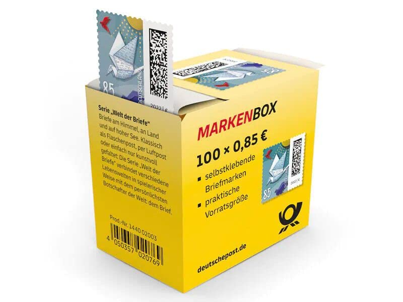 Deutsche Post "Brieftaube" Self-Adhesive Stamps Pack of 100 + 10 DIN Long Envelopes without Window