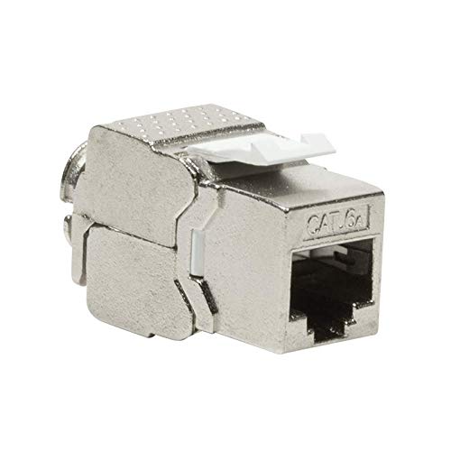 LogiLink NK4003 EconLine Cat.6A STP 180 Degrees Tool Slim Type Keystone Jack