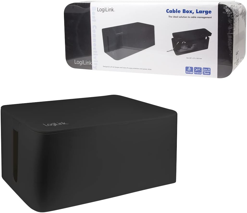 Logilink KAB0062 Cable Box. 40.7 cm Length, Black