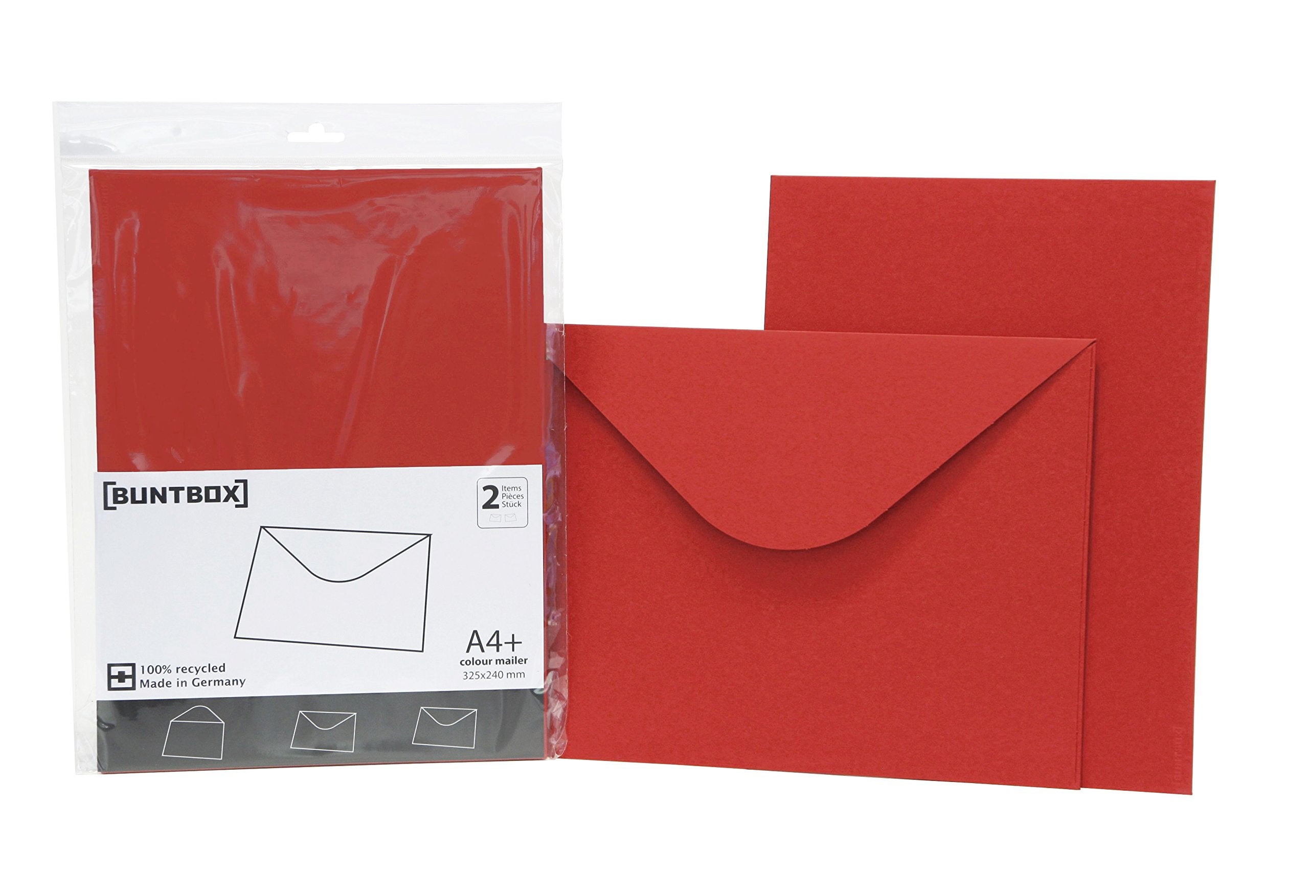 Colourful Box 17 Colour Set Mailer Envelope, Pack of 2 Rubin