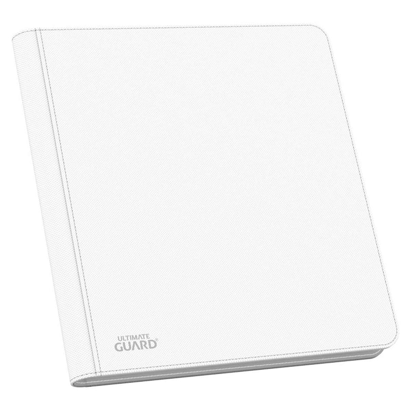 Ultimate Guard XenoSkin Quadrow Zipfolio 12 Pocket Card Storage Binder Portfolio White