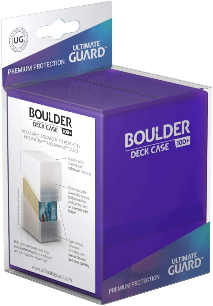 Ultimate Guard UGD010695 Boulder Deck Case 100+ Standard Size Box, Amethyst Amethyst L