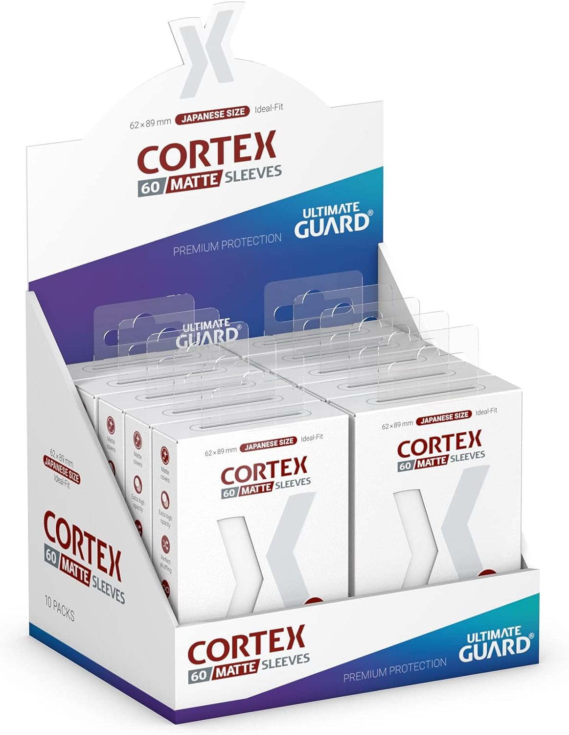 Ultimate Guard Cortex Sleeves Japanese Size Matte (60) (62 x 89 mm), Colour: White