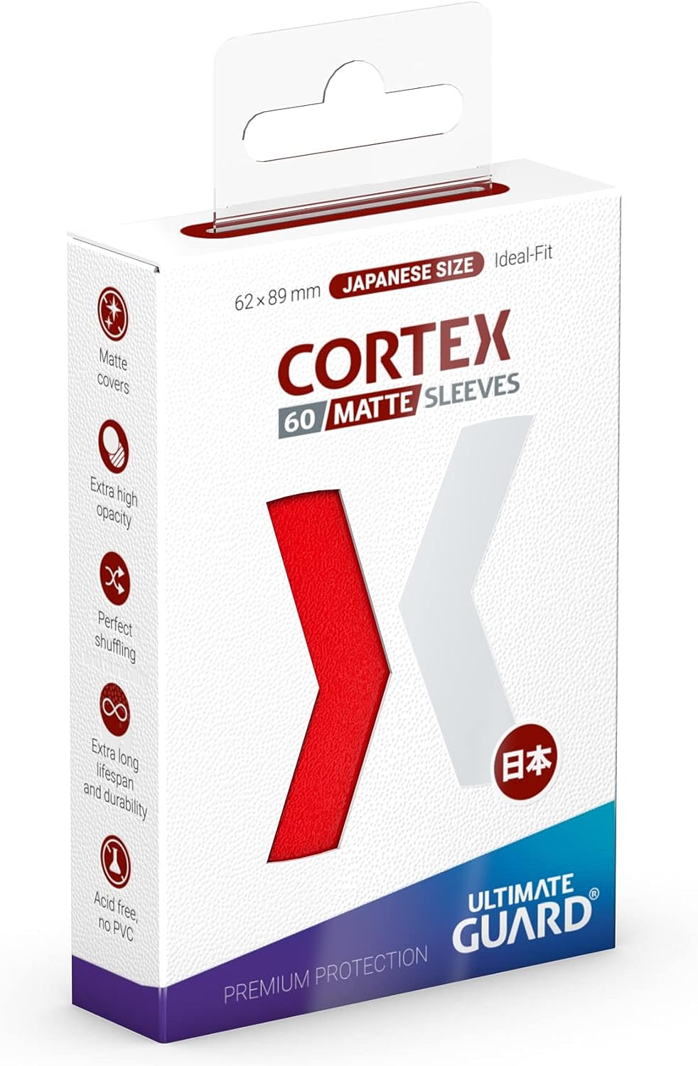 Cortex Sleeves Japanese Size Matte Red (60