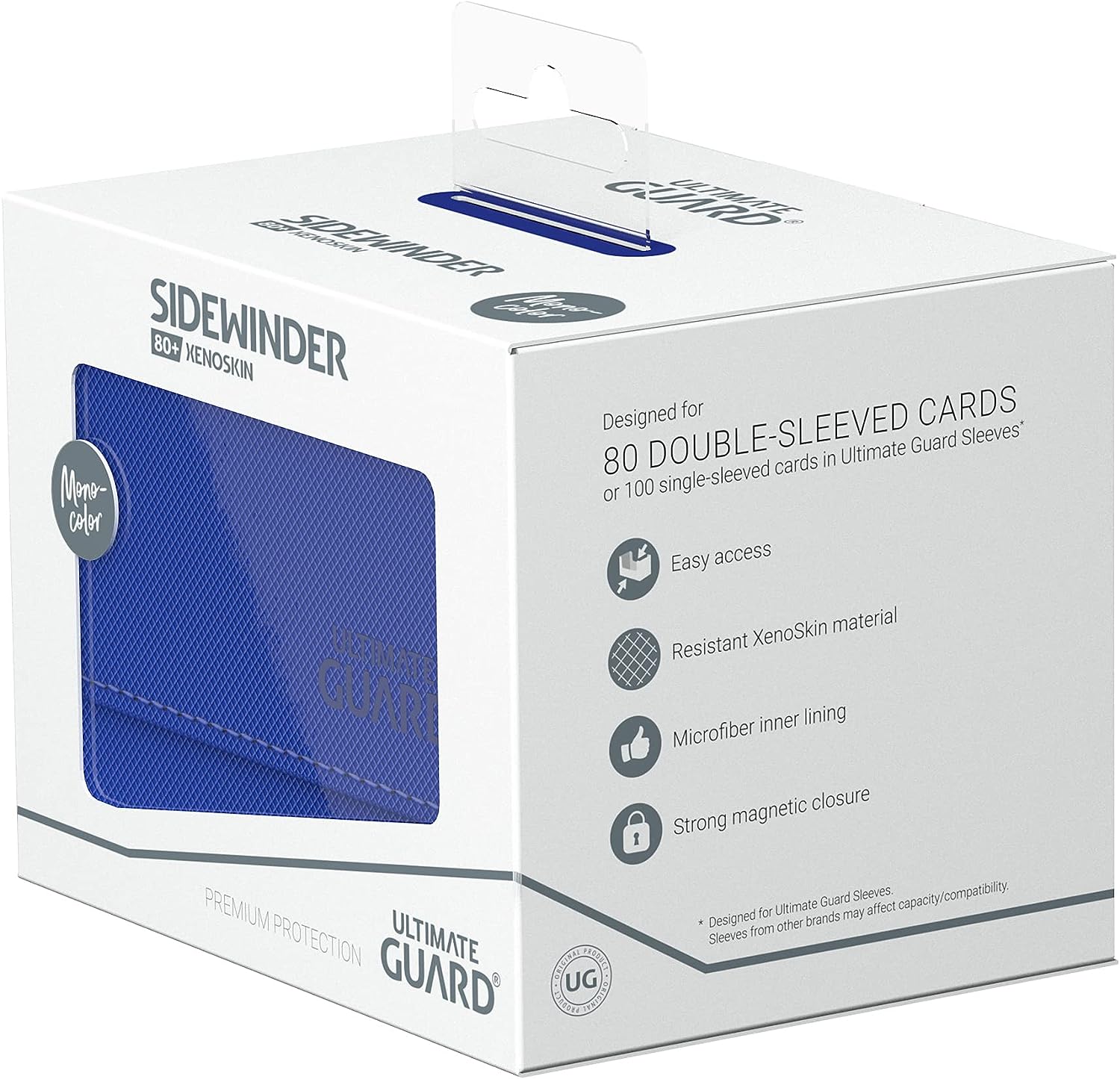 Ultimate Guard Sidewinder 80+ XenoSkin Monocolor Blue