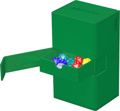 Ultimate Guard Twin Flip`n`Tray 200+ XenoSkin Monocolor Vert