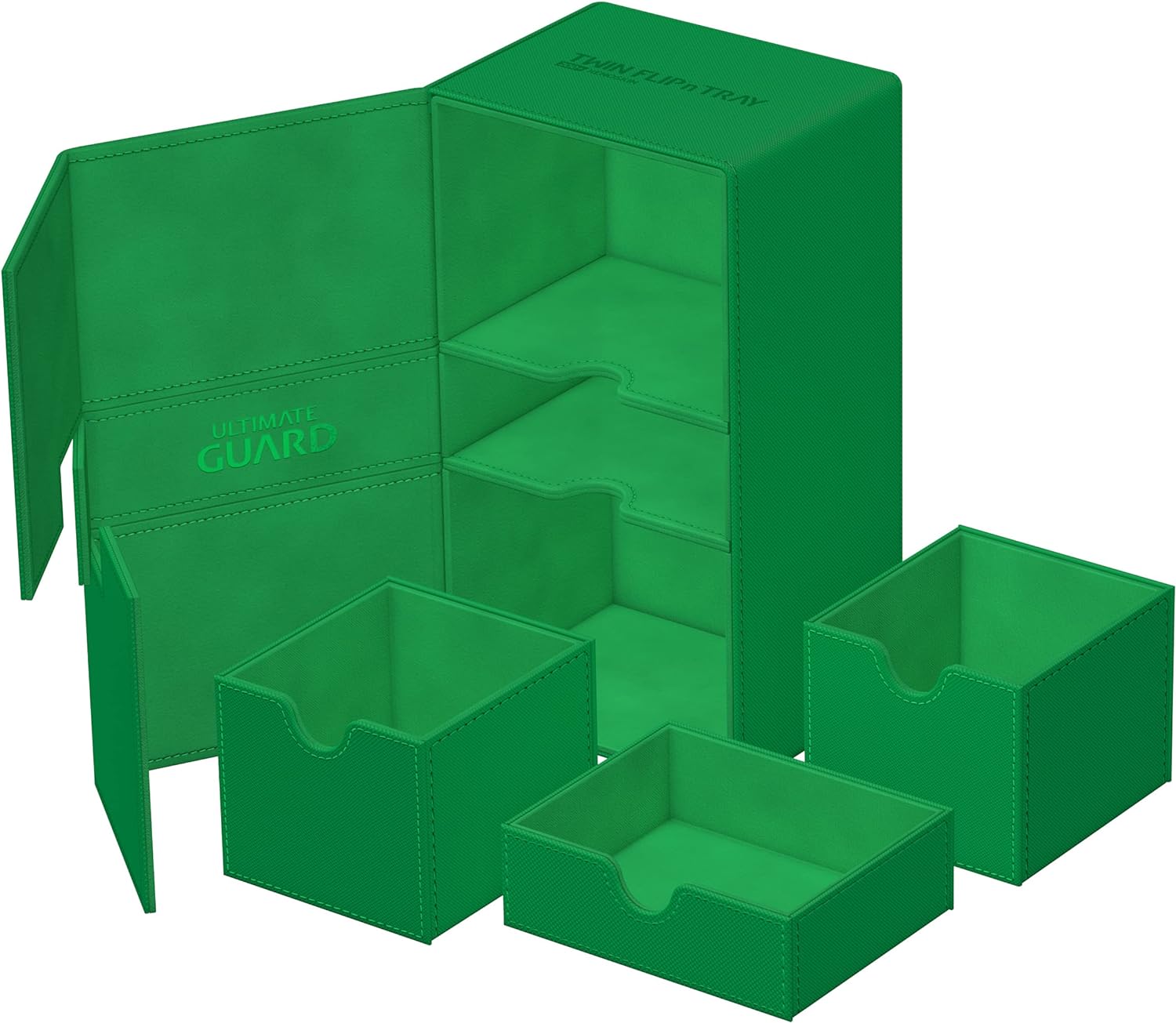 Ultimate Guard Twin Flip`n`Tray 200+ XenoSkin Monocolor Vert