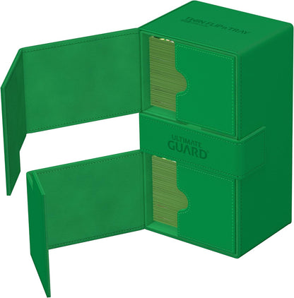 Ultimate Guard Twin Flip`n`Tray 200+ XenoSkin Monocolor Vert