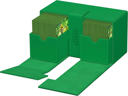 Ultimate Guard Twin Flip`n`Tray 200+ XenoSkin Monocolor Vert