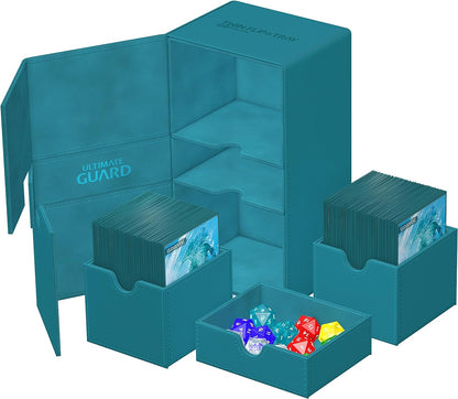 Ultimate Guard Twin Flip`n`Tray 200+ Monocolor Petrol 200+ Petrol