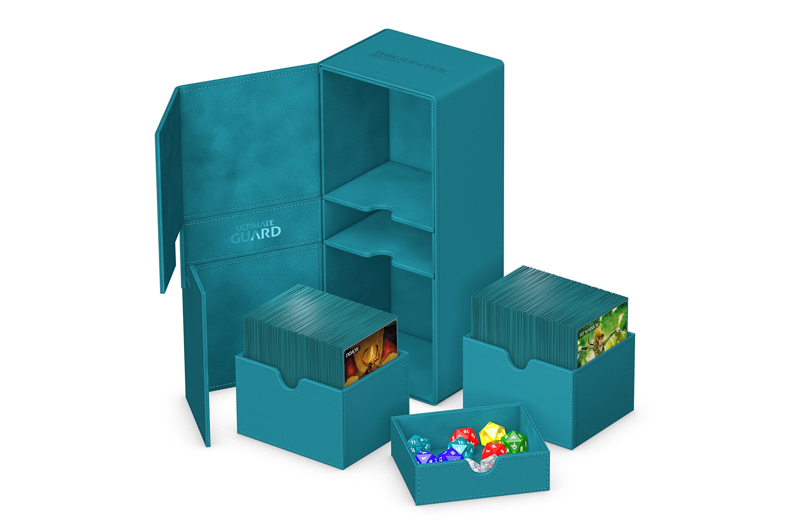 Ultimate Guard Twin Flip`n`Tray 266+ Xenoskin Petrol Blue