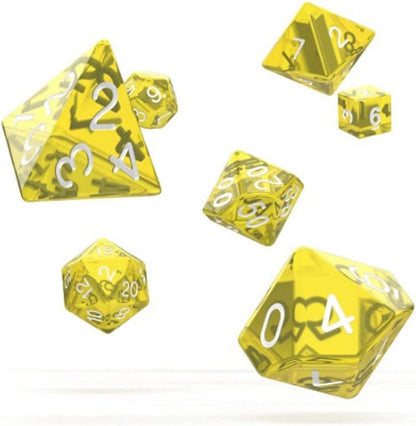 Oakie Doakie Dice RPG Set Translucent - Yellow (7) Divers Yellow