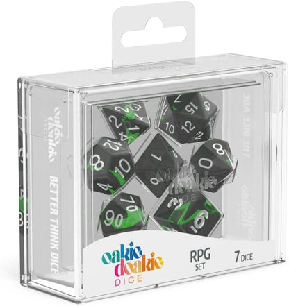 Oakie Doakie Dice ODD500048 RPG Set Enclave Dice, Emerald