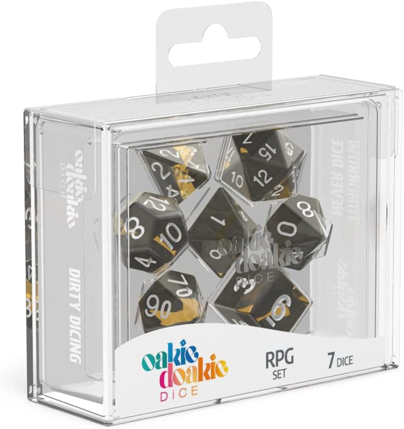 Oakie Doakie Dice RPG-Set Enclave Amber