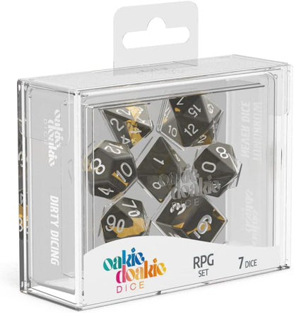 Oakie Doakie Dice RPG-Set Enclave Amber