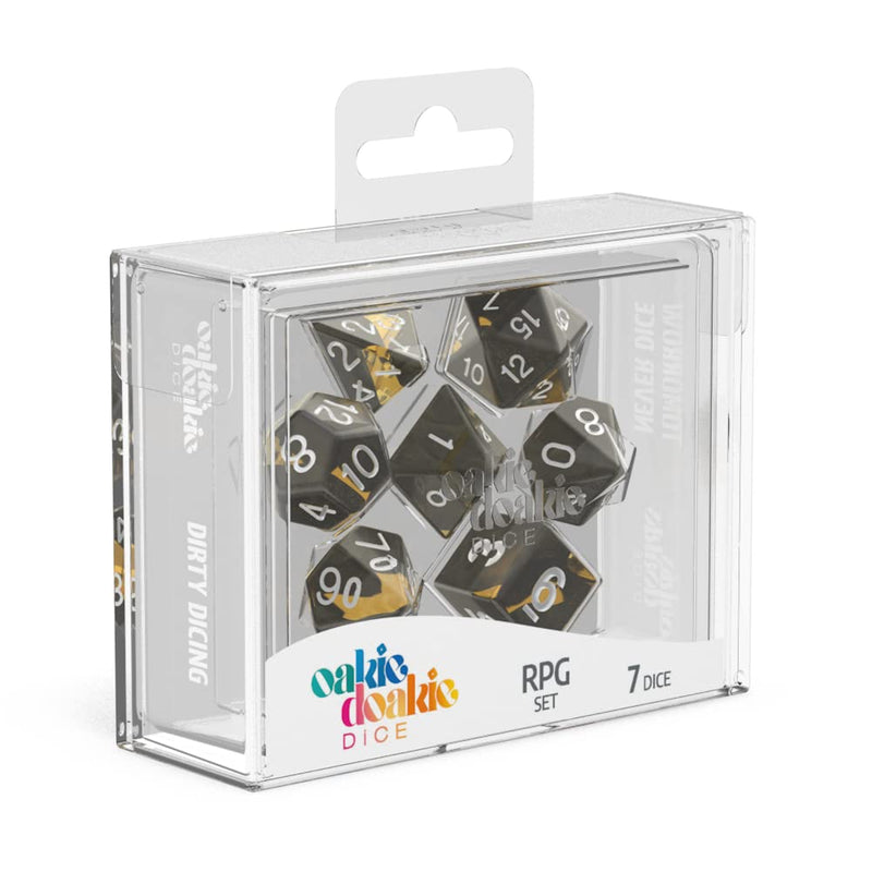 Oakie Doakie Dice RPG-Set Enclave Amber